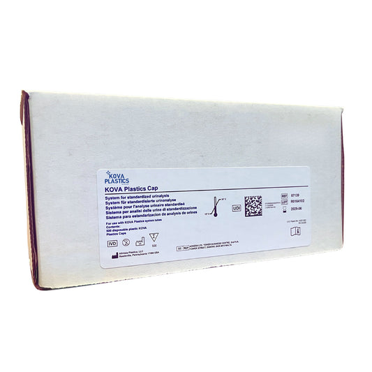 KOVA Plastics Urinalysis Cap Plastic Snap Cap Natural For KOVA Plastics Super 87137 and Economy 87137E Urinalysis Tubes NonSterile - 87139