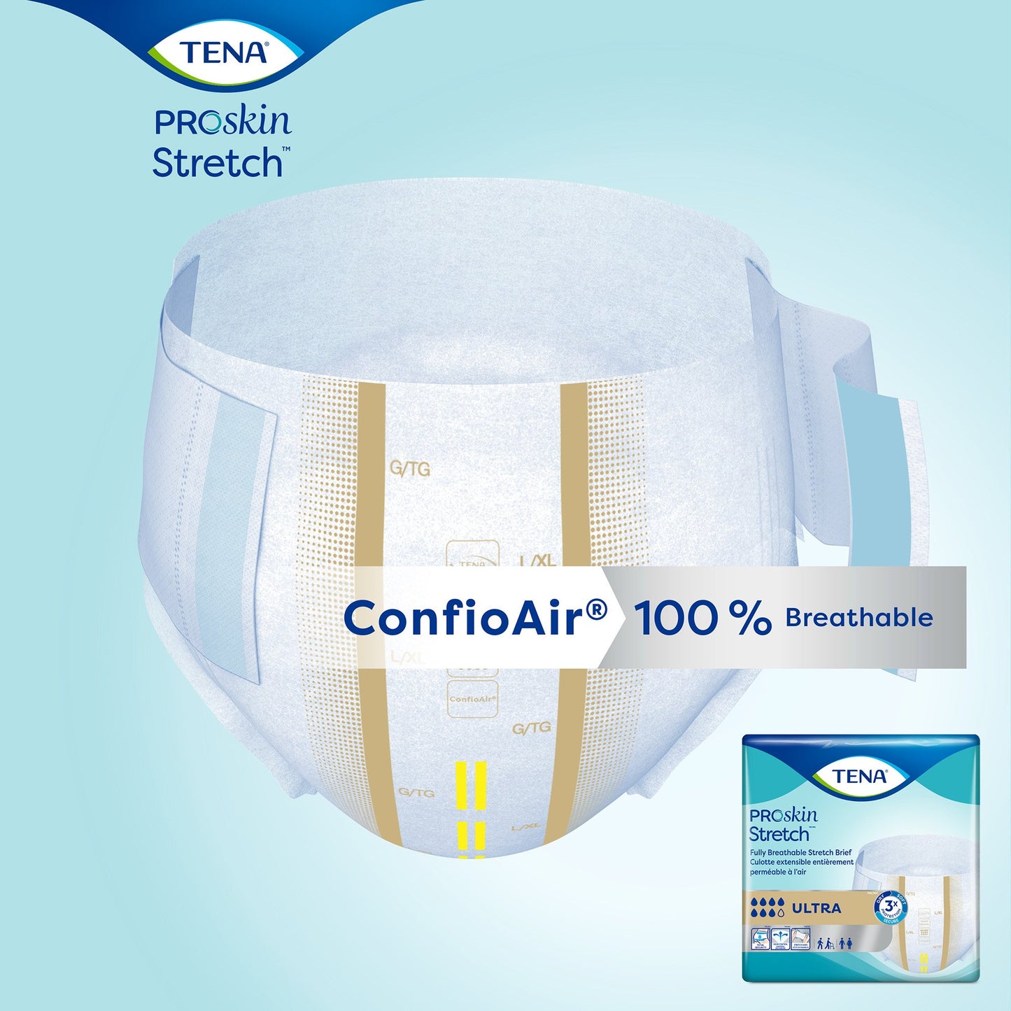 Tena® ProSkin Stretch™ Ultra Incontinence Brief, Large / Extra Large 67803