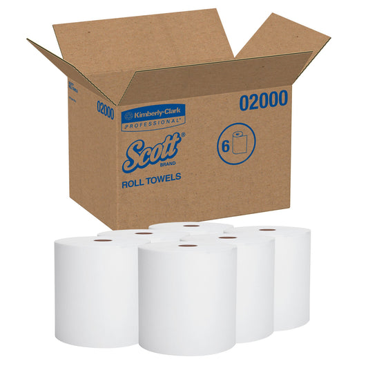 Scott Paper Towels, Hardwound, Continuous Roll, 8" x 950' 02000