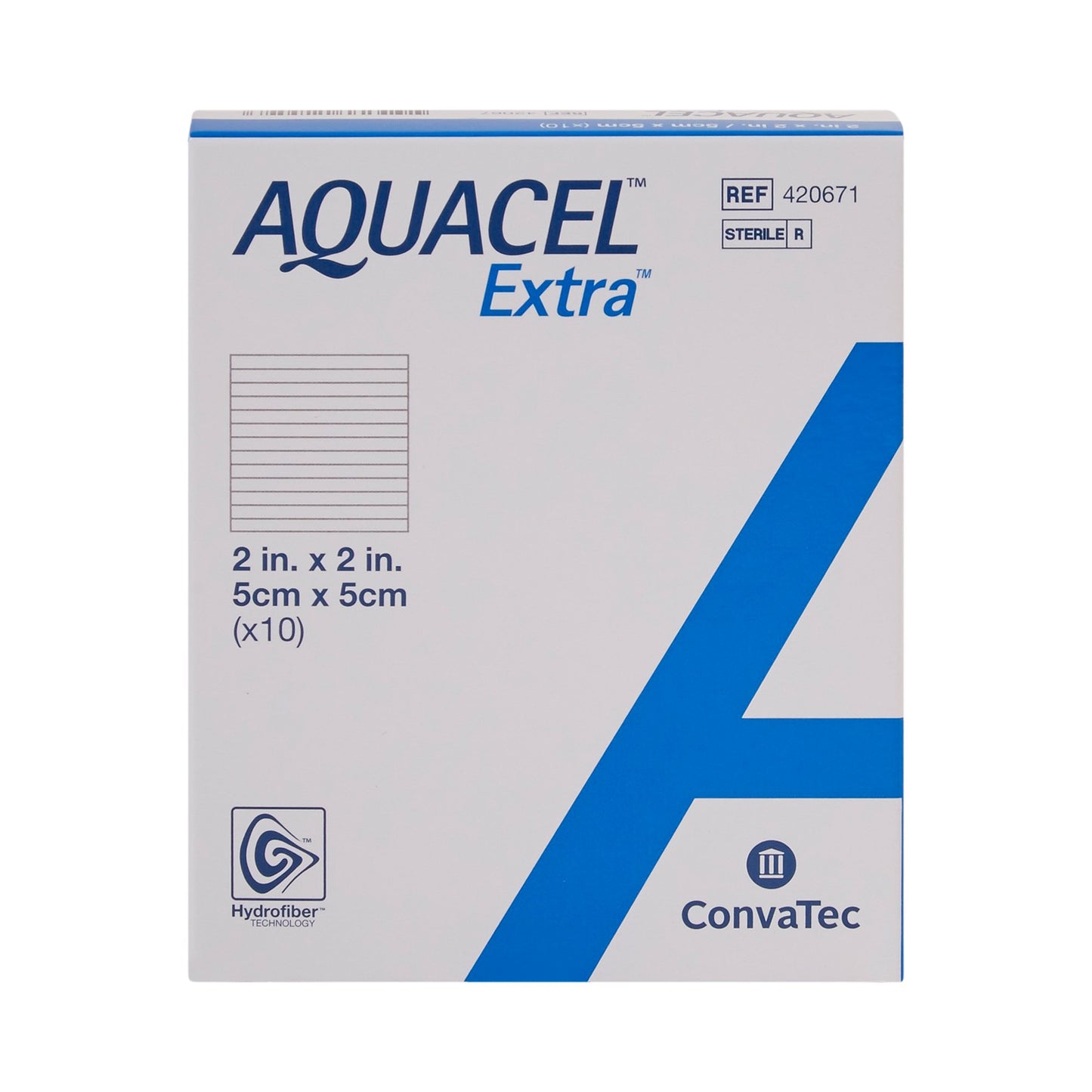 Aquacel® Extra™ Gelling Fiber Wound Dressing, 2 × 2 Inch 420671