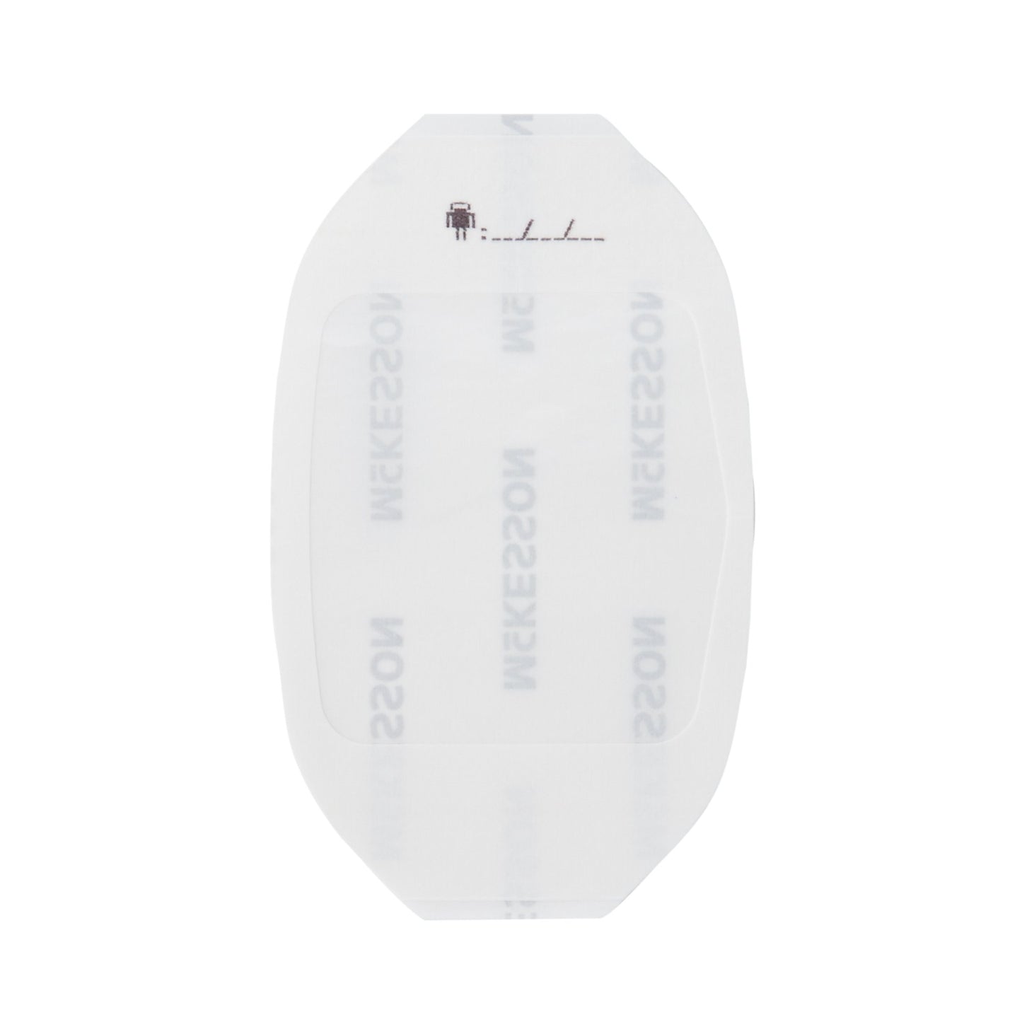 McKesson Octagonal Sterile Dressing with Frame-Style Delivery, 6 x 7 Centimeter 4985