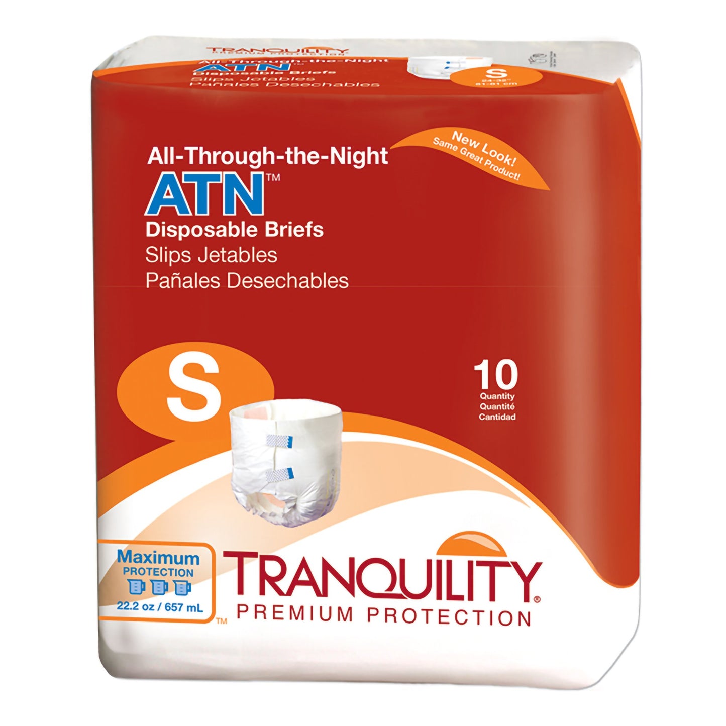 Tranquility® ATN Maximum Protection Incontinence Brief, Small 2184