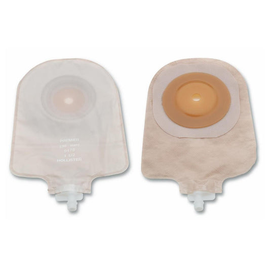 Premier™ One-Piece Transparent Urostomy Pouch, Cut to fit up to 25 mm Stomas 8474
