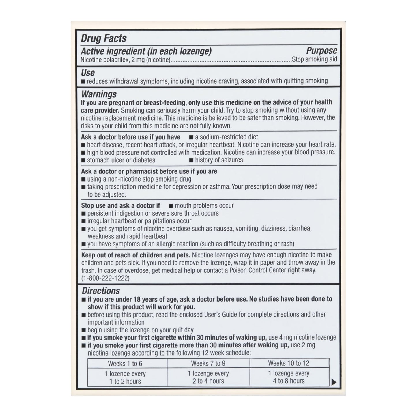 Foster & Thrive™ Nicotine Polacrilex Lozenges 2 mg (Nicotine) Mint 70677117601