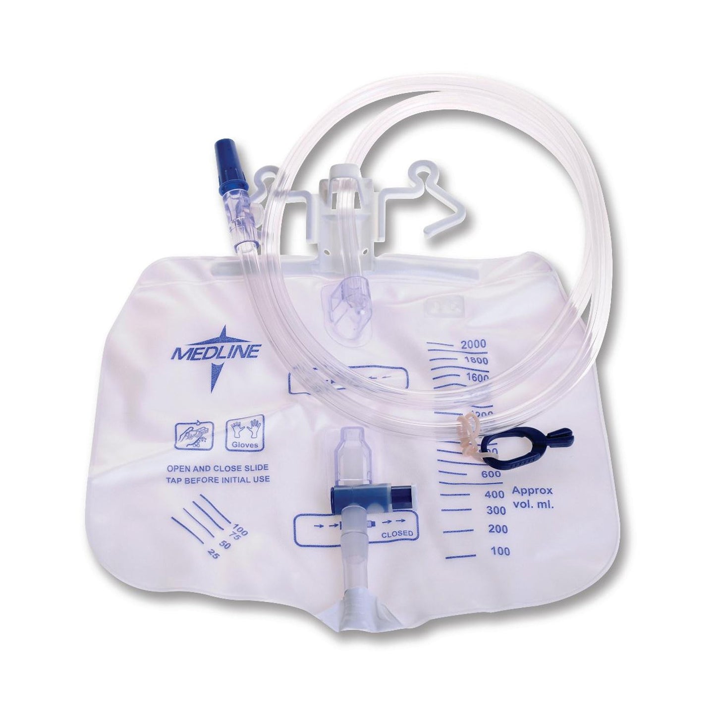 Medline Medline Urinary Drain Bag With Slide Cap DYND15205, 1 Each