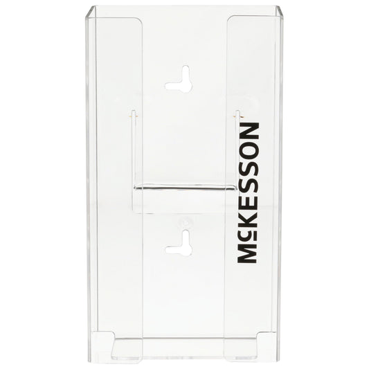 Glove Box Holder McKesson Horizontal or Vertical Mounted 1-Box Capacity Clear 4 X 5-1/2 X 10 Inch Plastic - 16-6534