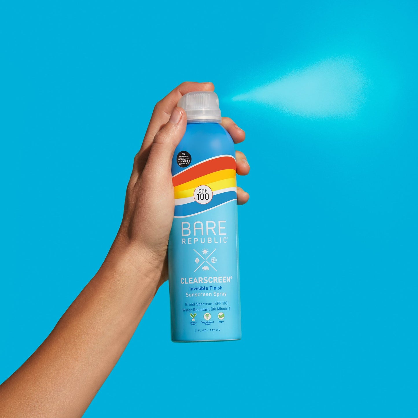 Sunscreen BARE Republic® Clearscreen® Body SPF 100 Spray 6 oz. Aerosol Can BR10225