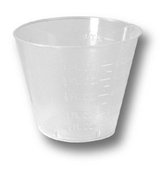 Medicine Cup Economy 1 oz. Clear Plastic Disposable NonSterile - 4258