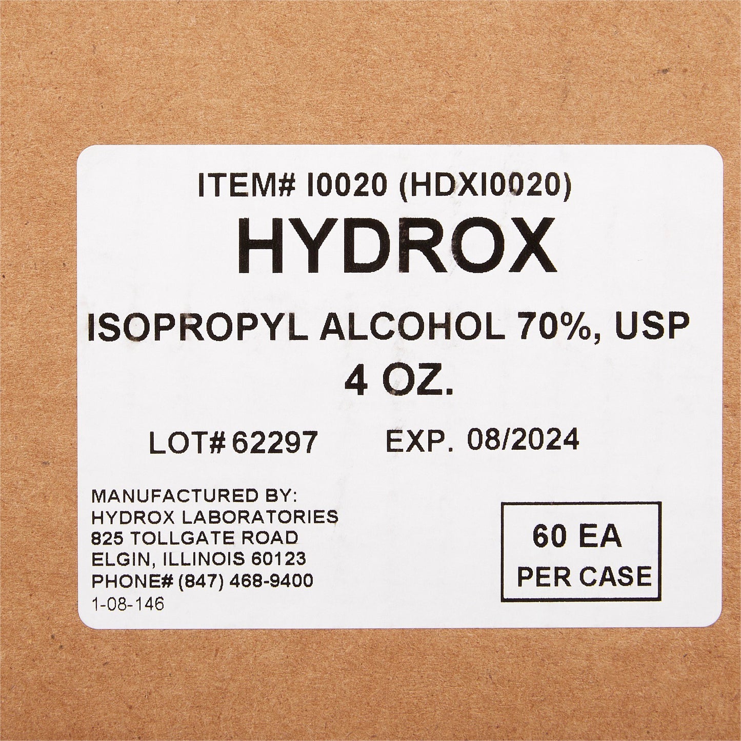 Hydrox Isopropyl Alcohol Antiseptic HDX-I0020