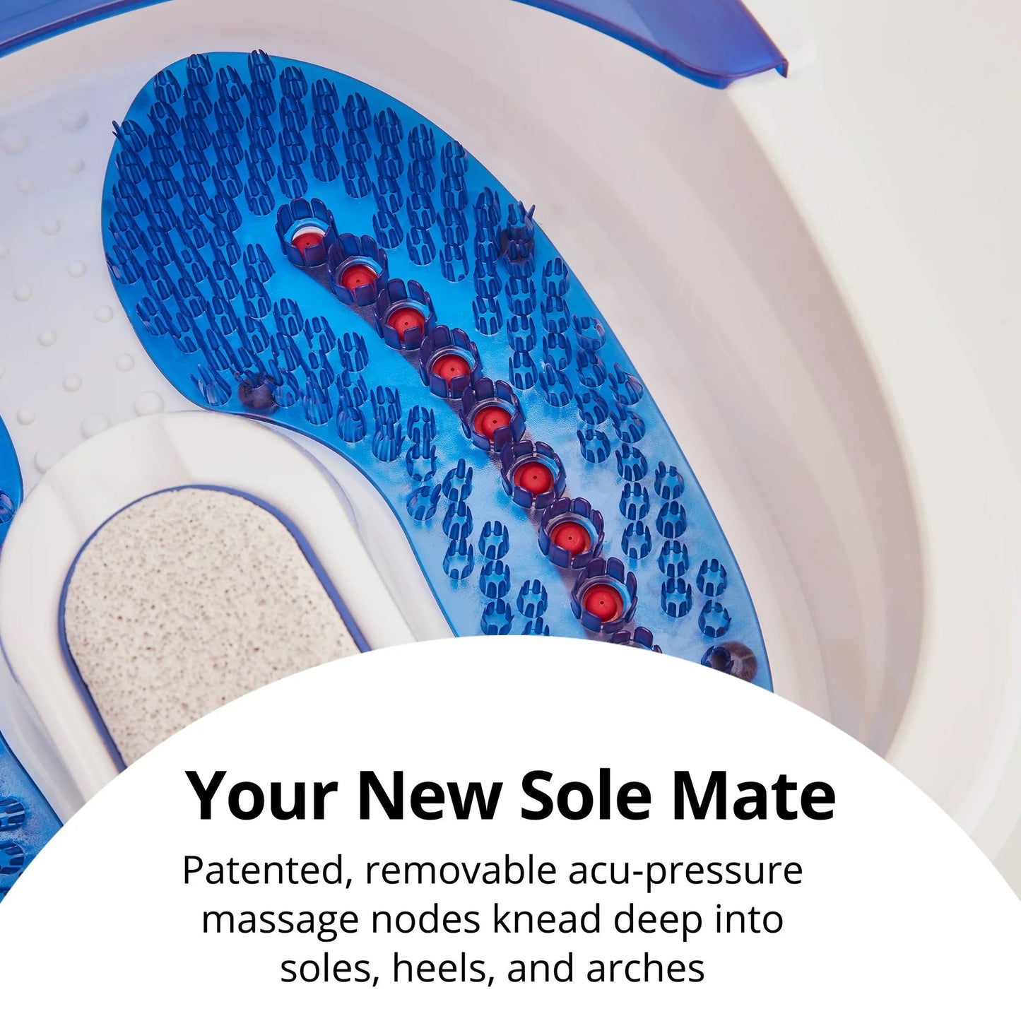 Foot Bath with Heat Boost HoMedics® Bubble Bliss Elite Blue / White Plastic FB-380HJ-1PK