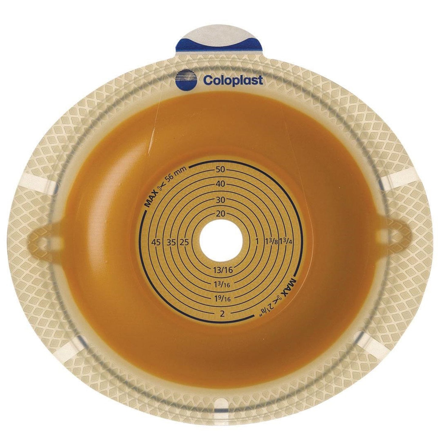 Ostomy Barrier Sensura® Flex Precut, Standard Wear Double Layer Adhesive 50 mm Flange Red Code System 1 Inch Opening - 11313