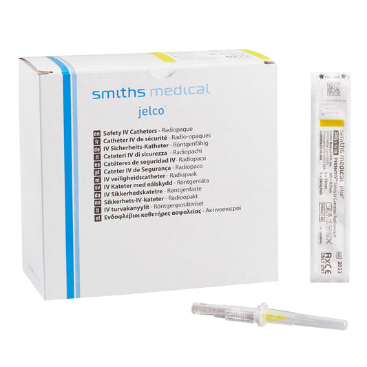 Smiths Medical ASD, Inc. Protectiv Peripheral IV Catheter, 0.75 in., 24 Gauge 305306, Box of 50