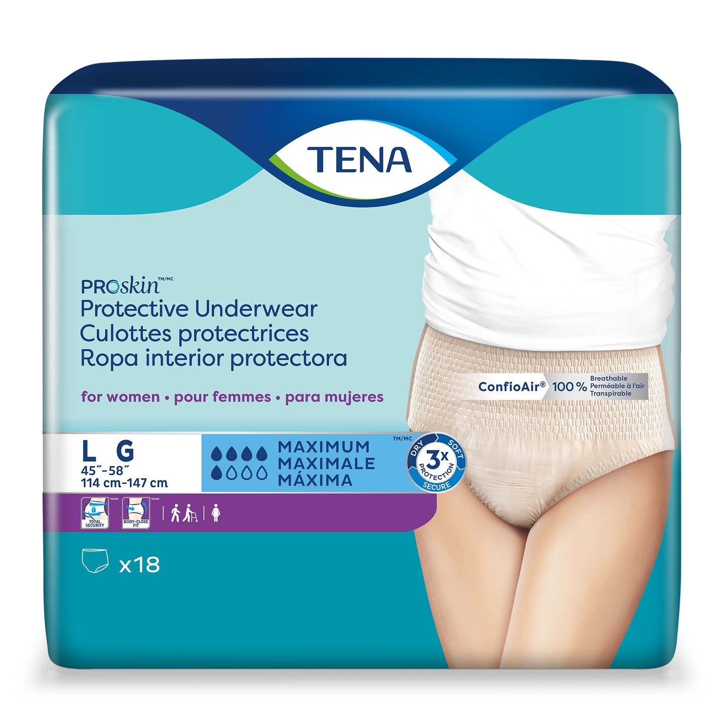 Tena® ProSkin™ Maximum Absorbent Underwear for Women, Large 73030