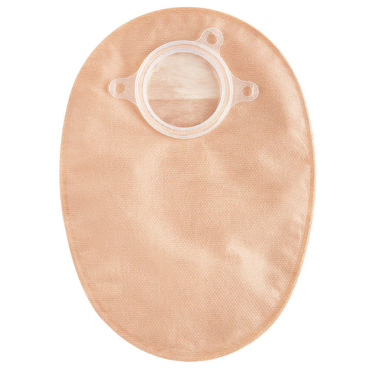 The Natura®+ Two-Piece Closed End Beige Filtered Ostomy Pouch, 57mm Flange 416409
