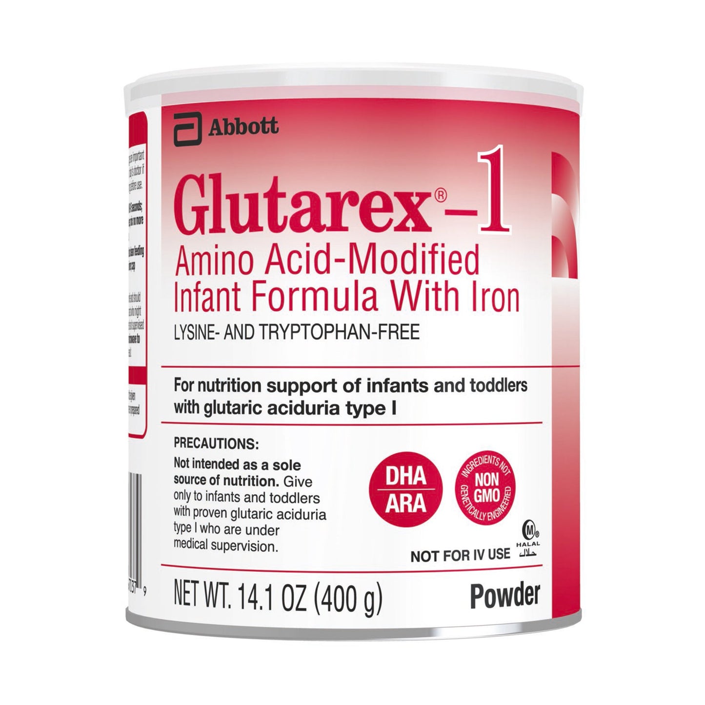 Infant Formula Glutarex®-1 Unflavored 14.1 oz. Can Powder Amino Acid / Iron Glutaric Aciduria Type-1 (GA-1) - 67036