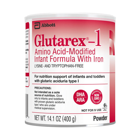 Infant Formula Glutarex®-1 Unflavored 14.1 oz. Can Powder Amino Acid / Iron Glutaric Aciduria Type-1 (GA-1) - 67036