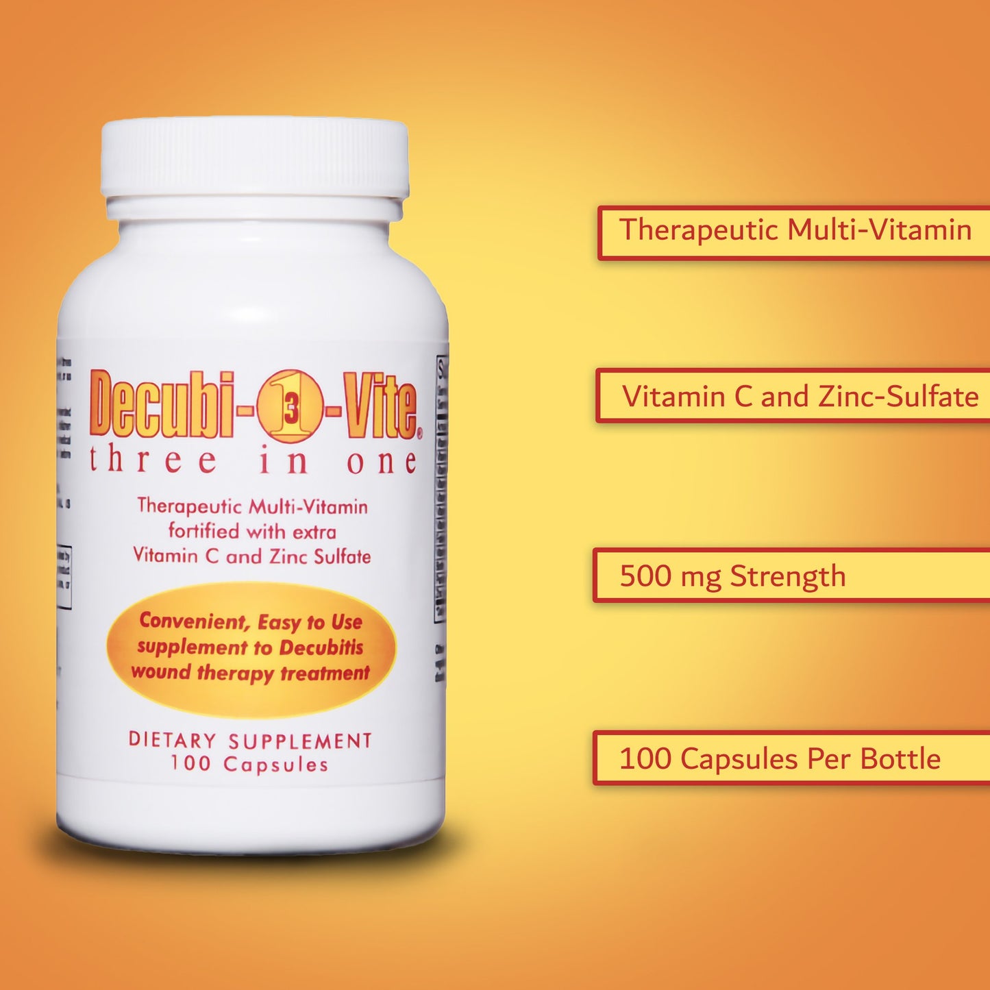 Decubi-Vite® Three In One Multivitamin Supplement 85519800100