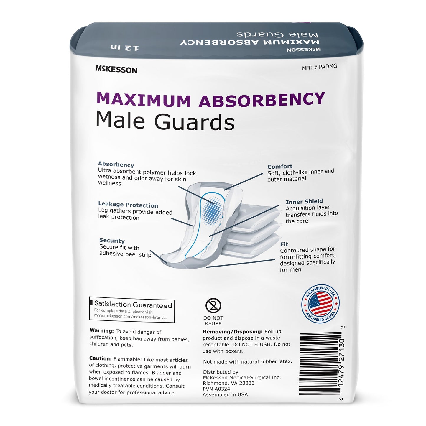 McKesson Maximum Absorbency Male Guards PADMG