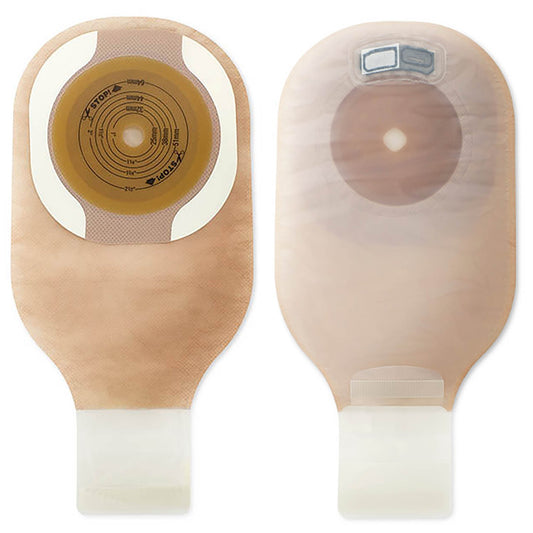 Ostomy Pouch Premier™ One-Piece System 12 Inch Length Flat, Trim to Fit Up to 2-1/2 Inch Stoma Drainable - 8371