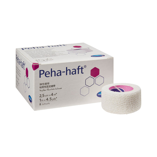 Absorbent Cohesive Bandage Peha-haft® 1 Inch X 4-1/2 Yard Self-Adherent Closure White NonSterile Standard Compression - 932452