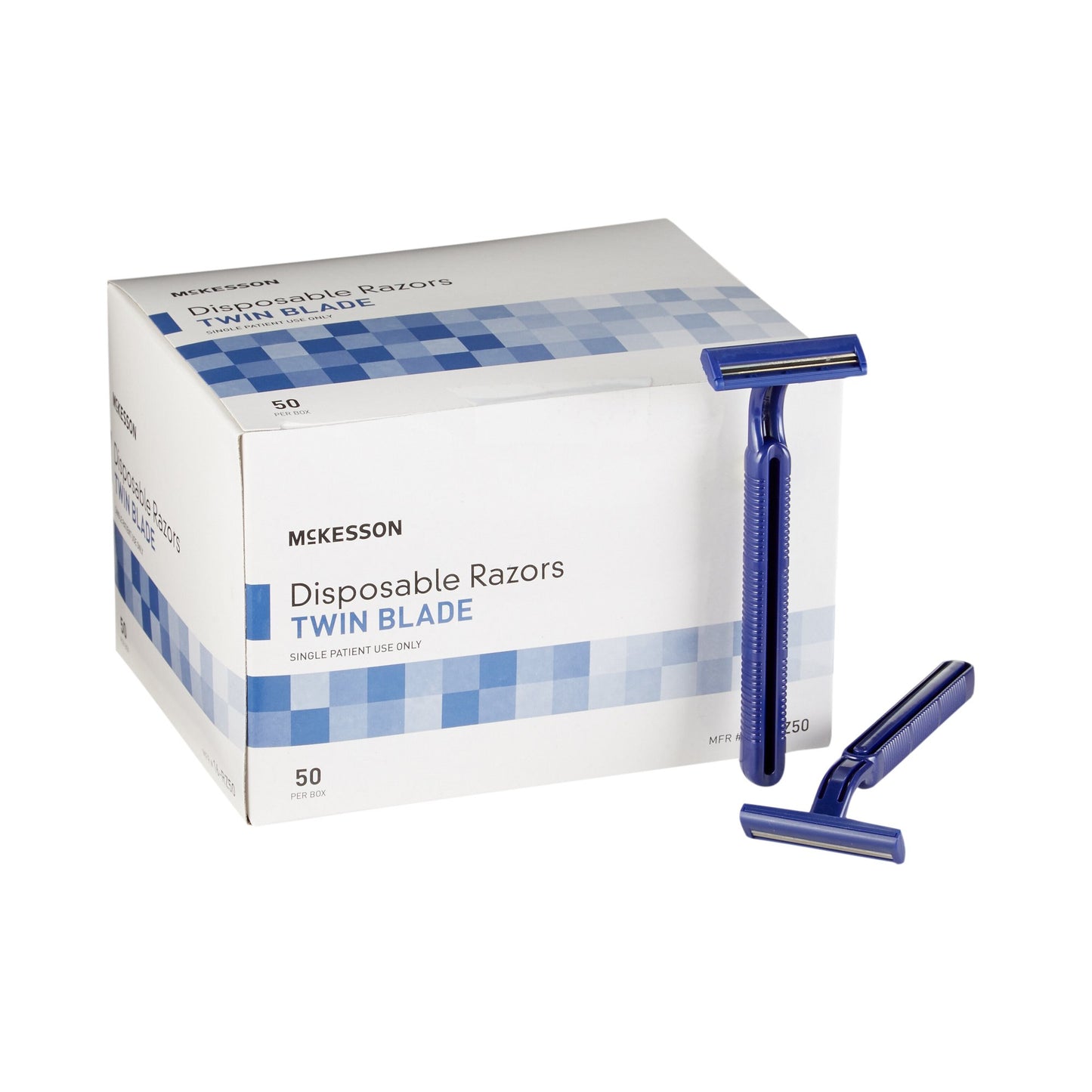 Personal Razor McKesson Single Edge Twin Blade NonSterile Disposable - 16-RZ50