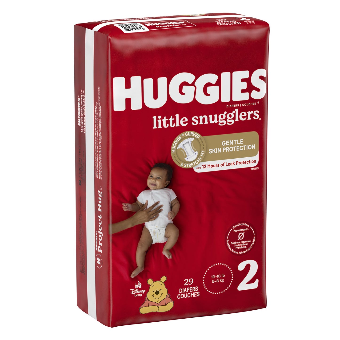 Unisex Baby Diaper Huggies® Little Snugglers Size 2 Disposable Heavy Absorbency - 49697
