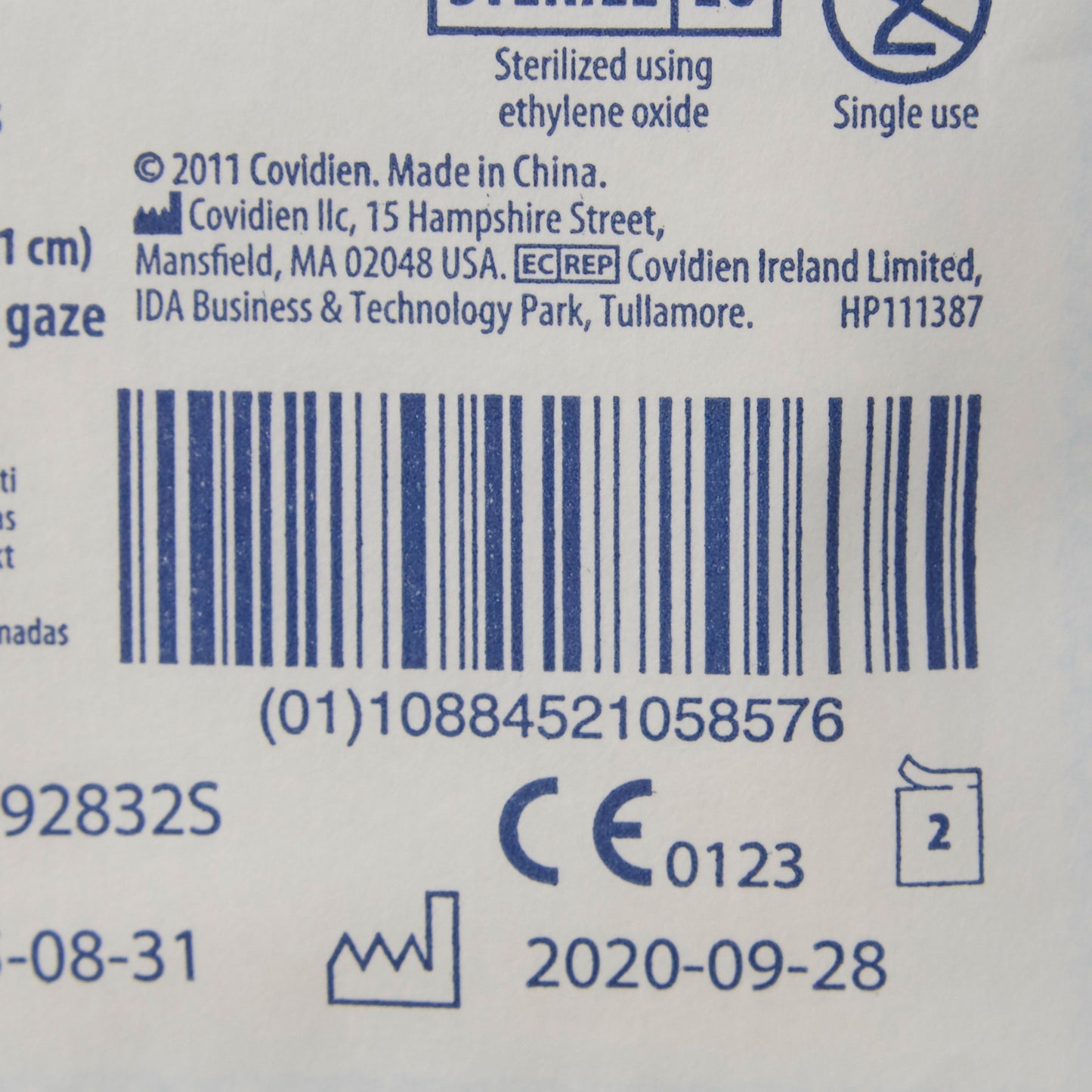 Curity™ Sterile USP Type VII Gauze Sponge, 2 x 2 Inch, 8-Ply 1806