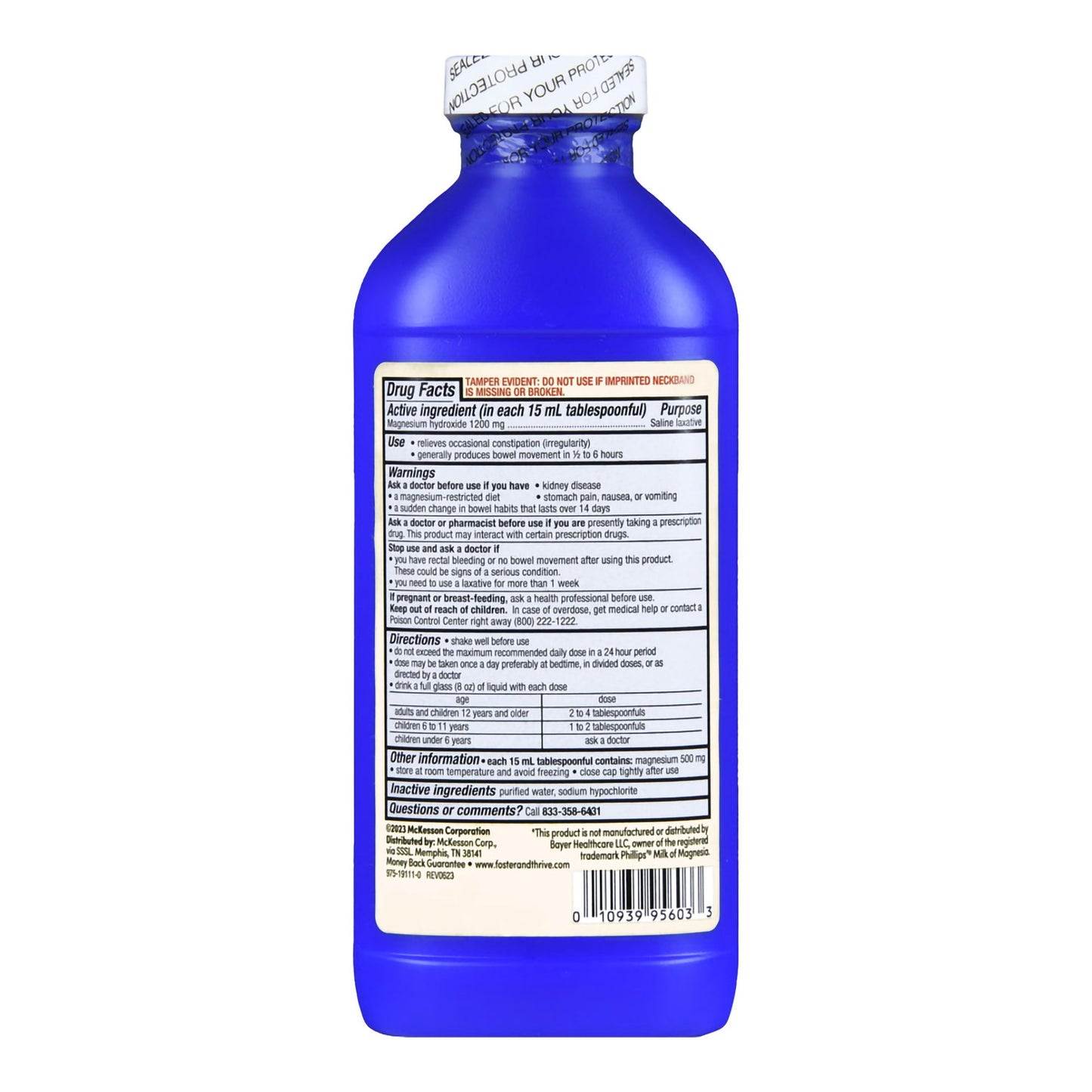 Foster & Thrive™ Milk of Magnesia Magnesium Hydroxide Liquid Original 70677107402