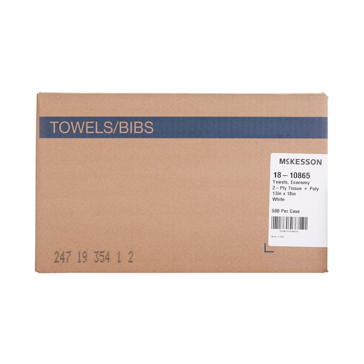 McKesson Nonsterile White Procedure Towel, 13 x 18 Inch 18-10865