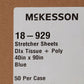 McKesson Blue Flat Stretcher Sheet, 40 x 90 Inch 18-929