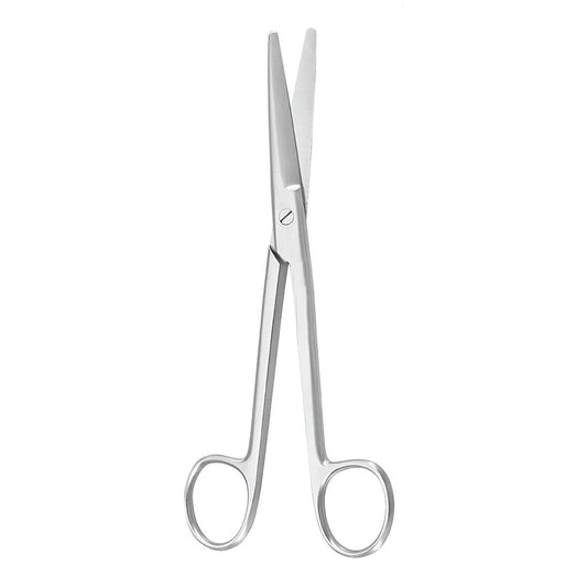Dissecting Scissors McKesson Argent™ Mayo 6-3/4 Inch Length OR / Surgical Grade German Stainless Steel NonSterile Finger Ring Handle Straight, Beveled