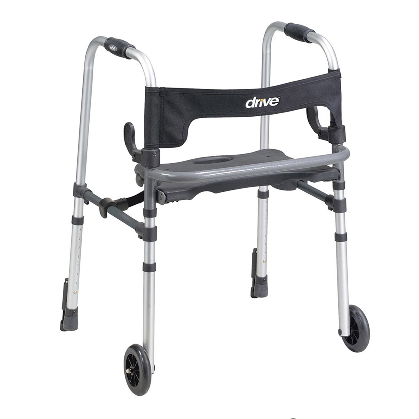 Drive Medical Clever-Lite LS Aluminum Dual Release Folding Walker, 29  39 Inch Height 10233, 1 Each