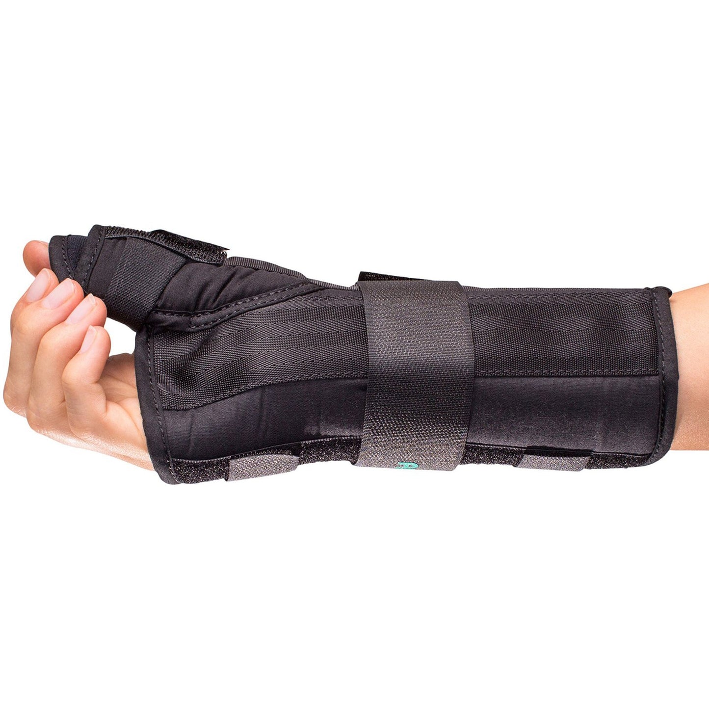 Wrist Brace with Thumb Spica Premier® Aluminium / Foam / Nylon / Plastic / Polyester Right Hand Black Medium 08144563