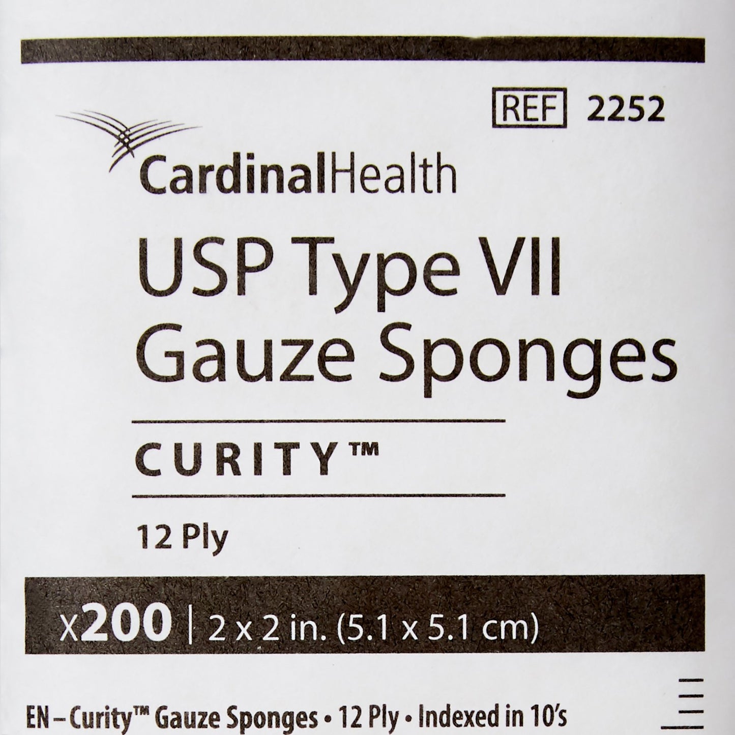 Curity™ USP Type VII Gauze Sponge, 2 x 2 Inch, 12-Ply 2252