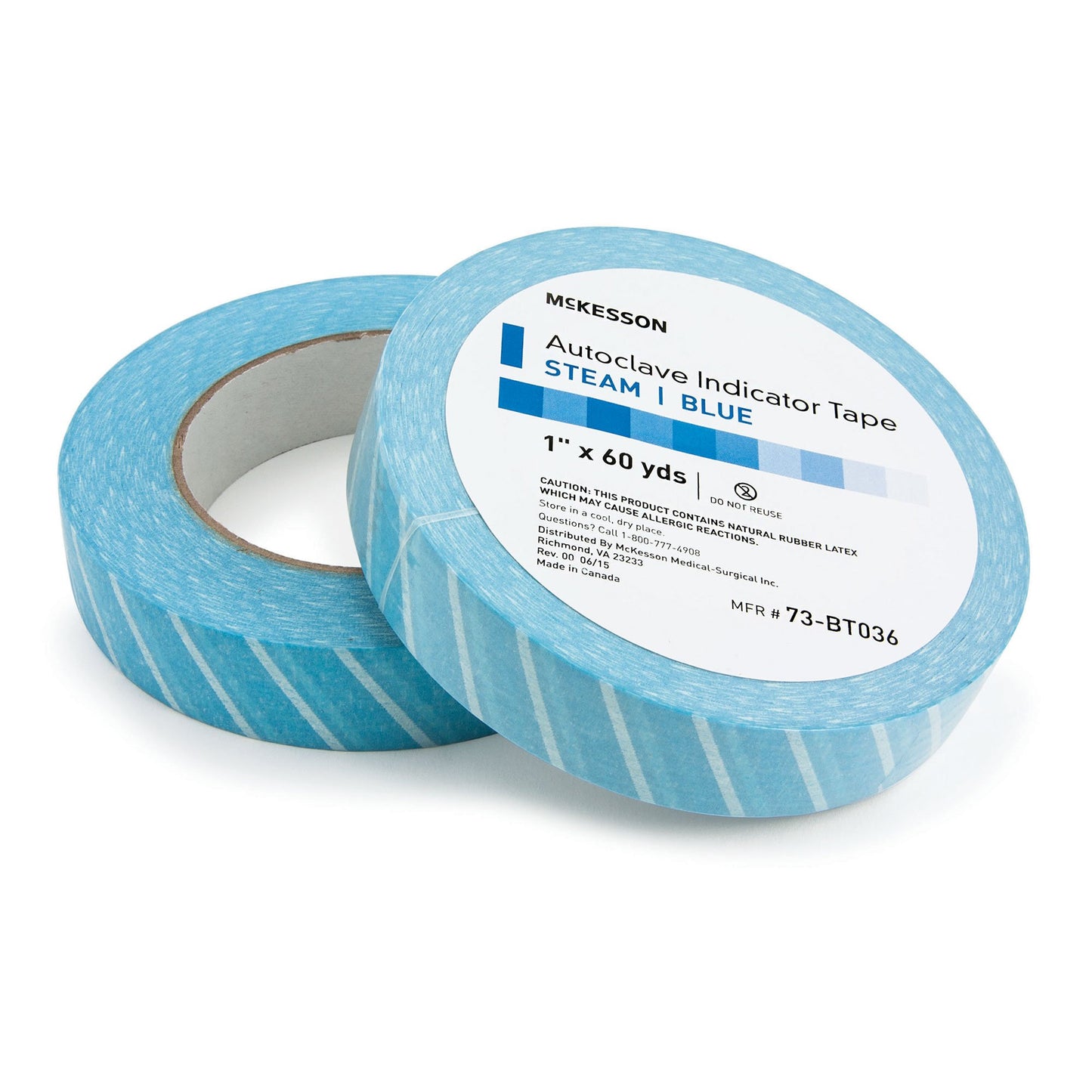 McKesson Steam Indicator Tape, 1 Inch x 60 Yard 73-BT36