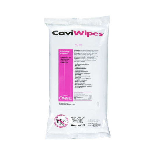 Surface Disinfectant CaviWipes1™ Premoistened Alcohol Based Manual Pull Wipe 45 Count Soft Pack Alcohol Scent NonSterile - 13-5224