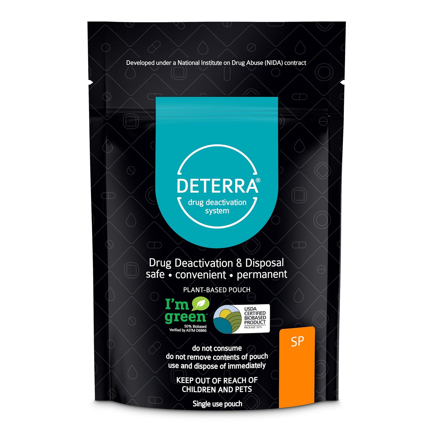 Deterra® Drug Disposal Pouch for Disposal of Pharmaceuticals, Small 7001-CASE