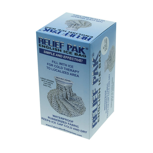English Style Ice Bag Relief Pak® General Purpose One Size Fits Most 9 Inch Diameter Rubberized Fabric / Plastic Reusable - 11-1061
