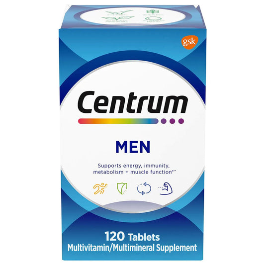 Multivitamin Supplement Centrum® Men Tablet 120 per Bottle - 30573475792