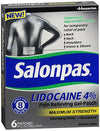 Topical Pain Relief Salonpas® 4% Strength Lidocaine Patch 6 per Box - 46581083006