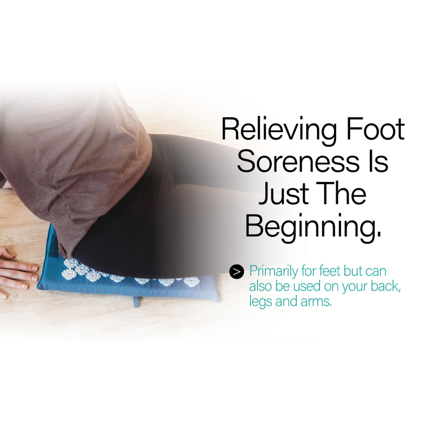 Kanjo Acupressure Memory Foam Foot Mat, Teal KANSAPF