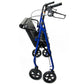 McKesson Bariatric Folding Four-Wheel Rollator, Blue 146-10216BL-1