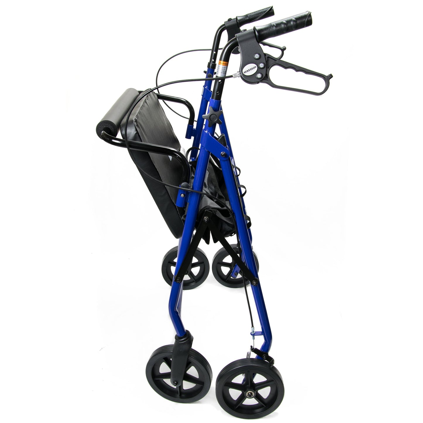 McKesson Bariatric Folding Four-Wheel Rollator, Blue 146-10216BL-1