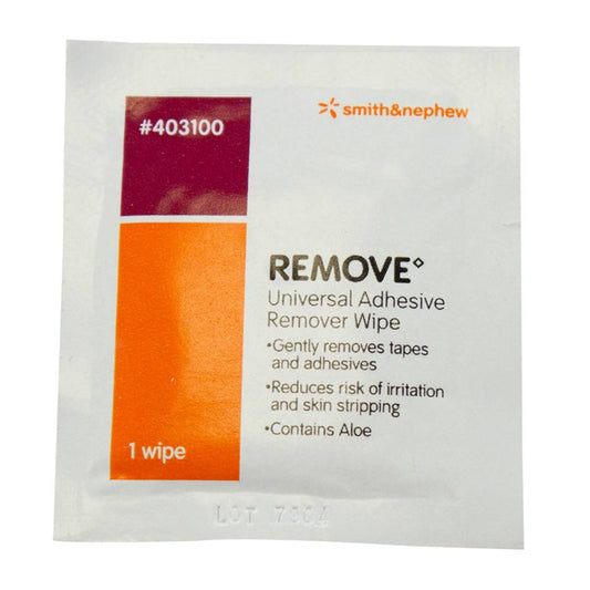 Remove™ Adhesive Remover, 2½ x 2½ Inch Wipe 403100