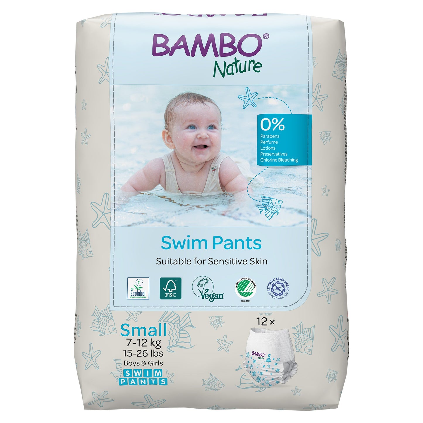 Bambo Nature Swim Pants, Small 1000024401