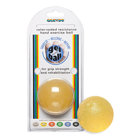 Squeeze Ball CanDo® Yellow Standard Size X-Light Resistance - 10-1491
