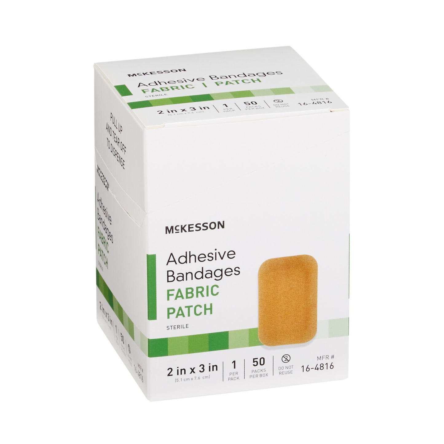 McKesson Tan Adhesive Strip, 2 x 3 Inch 16-4816
