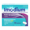 Anti-Diarrheal Imodium® Multi-Symptom 125 mg - 2 mg Strength Caplet 18 per Box - 50580033818
