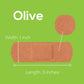 Tru-Colour Skin Tone Shade Fabric Bandage Adhesive Strips – Olive, 1 x 3 Inch TCB-GLS100