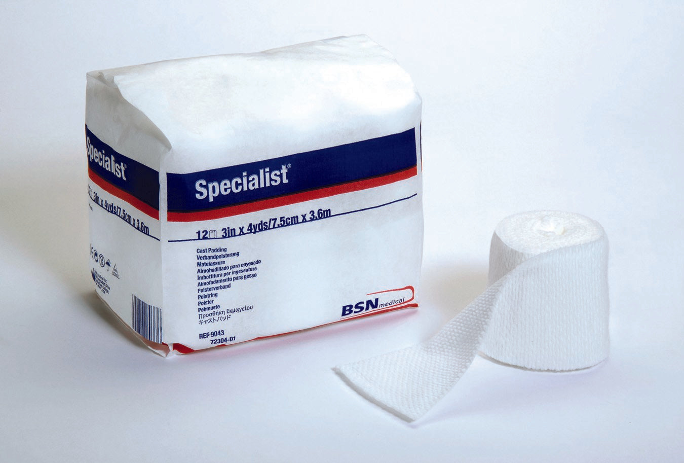 Specialist® White Cotton / Rayon Undercast Cast Padding, 6 Inch x 4 Yard 9046